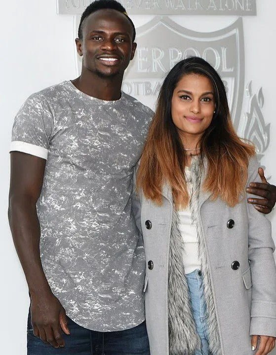 Sadio Mane and Melissa Reddy