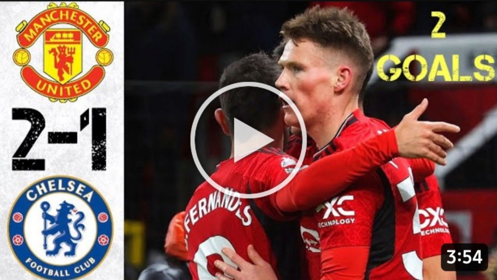 Video Watch Manchester United Vs Chelsea 2 1 All Goals And Highlight Premeir League 202324 8703